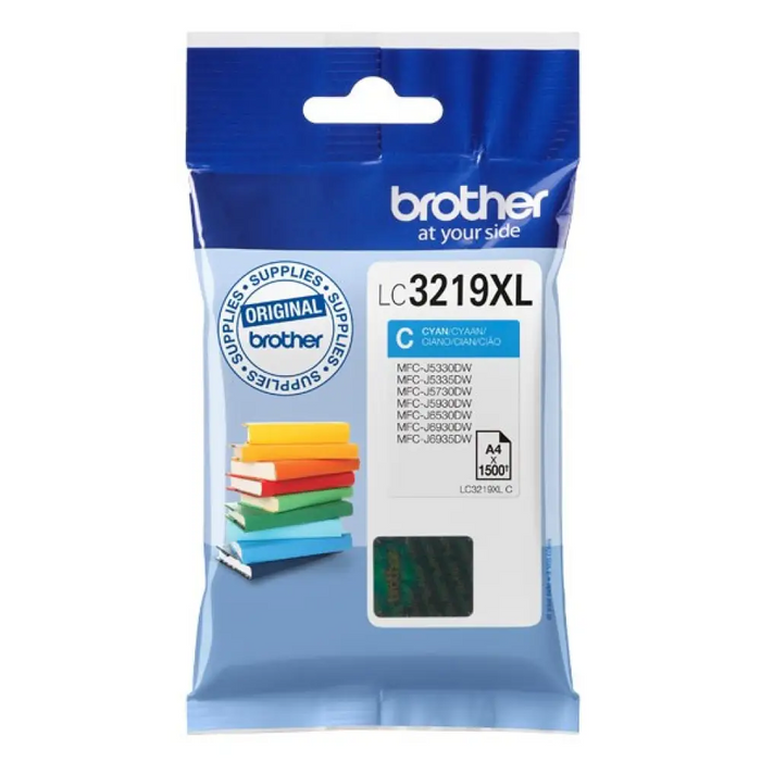 Оригиална касета за мастило Brother LC 3219XLC Син Синьо