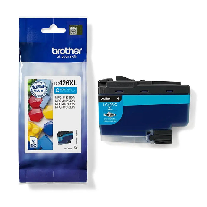Оригиална касета за мастило Brother LC 426XLC Синьо зелен