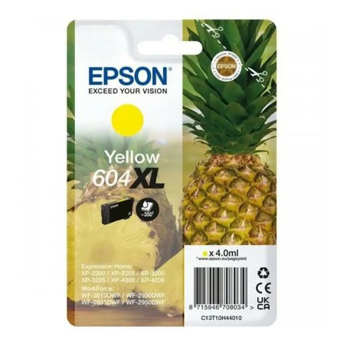 Оригиална касета за мастило Epson XP-2200 WF-2910DWF Жълт