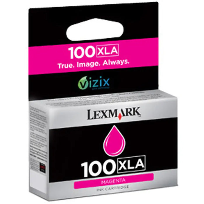 Оригиална касета за мастило Lexmark 100 XLA Черен Пурпурен