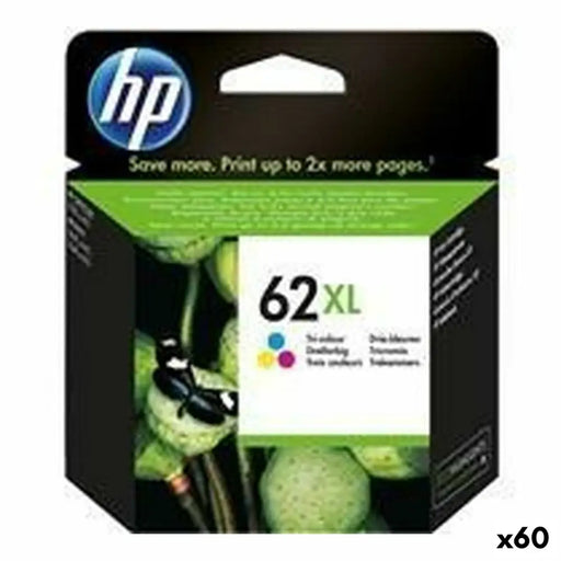 Оригиална касета за мастило HP Nº 62 XL Трицветен (60 броя)