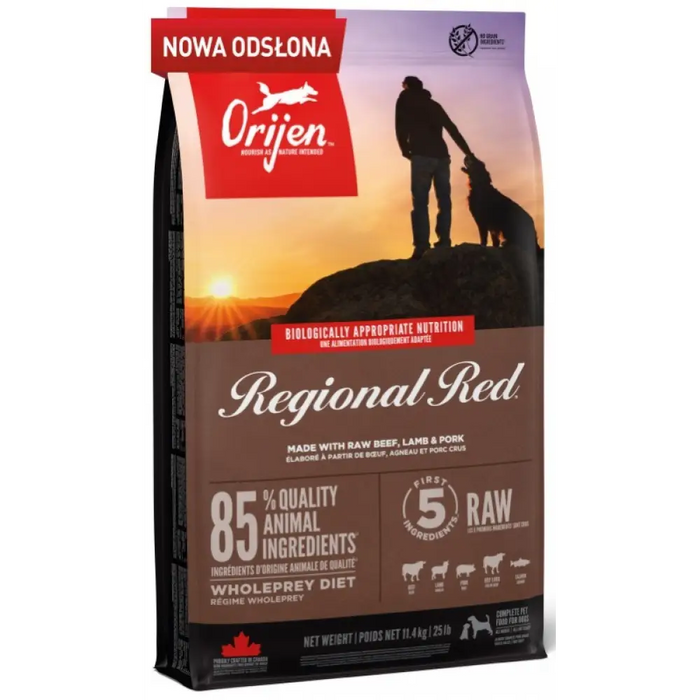ORIJEN Regional Red - суха храна за кучета - 11,4кг