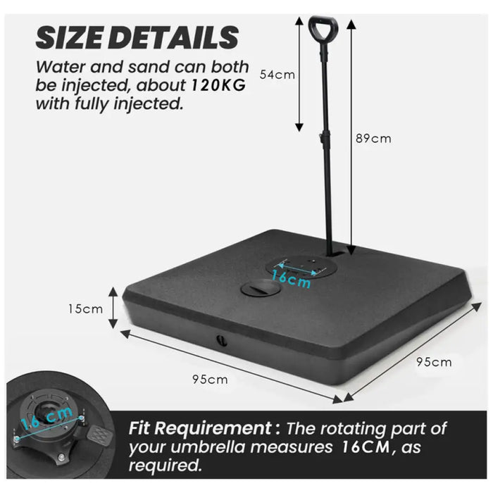 ОСНОВА ЗА ЧАДЪР 360C С ДРЪЖКА HD HD-10814