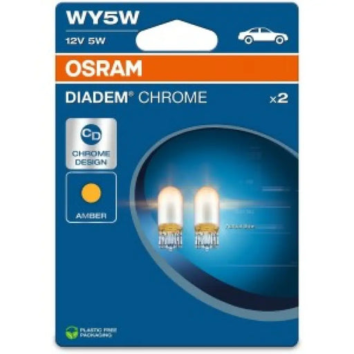 OSRAM DIADEM CHROME (NEXTGEN) WY5W AMBER 12V CARTON BLISTER