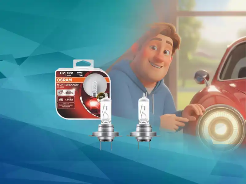 Лампи за фарове Осрам H7 12V халоген.