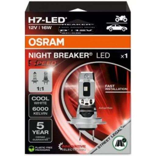 OSRAM H7-LED NIGHT BREAKER SPEED 6000K 16W 12V HANGING