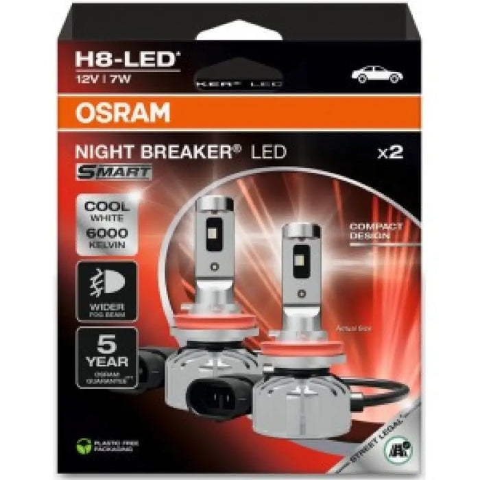 OSRAM H8 LED NIGHT BREAKER SMART 6000K 7W 12V HANGING