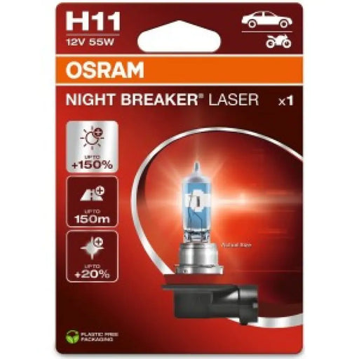OSRAM NIGHT BREAKER LASER +150% H11 3200K 55W 12V CARTON