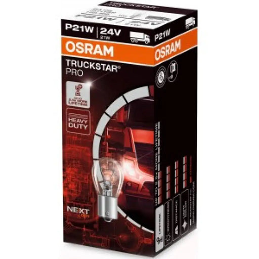 OSRAM TRUCKSTAR PRO AUX P21W 21W 24V CARTON BOX 10 PCS