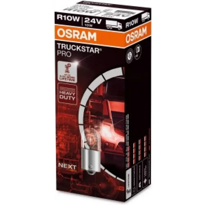 OSRAM TRUCKSTAR PRO AUX R10W 24V CARTON BOX 10 PCS