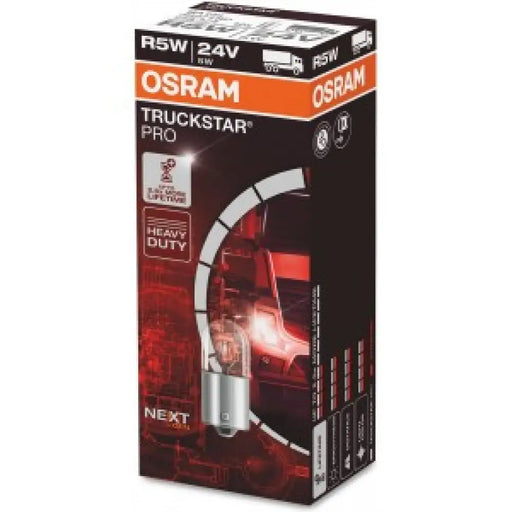 OSRAM TRUCKSTAR PRO AUX R5W 24V CARTON BOX 10 PCS