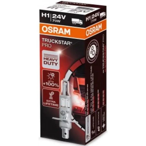 OSRAM TRUCKSTAR PRO H1 70W 24V CARTON BOX 1 PCS