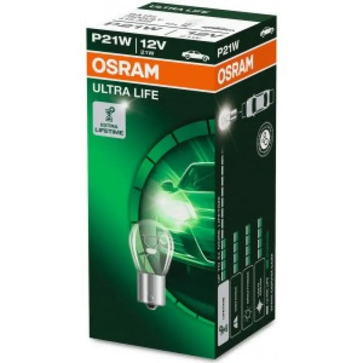 OSRAM ULTRALIFE AUX P21W 12V CARTON BOX 10 PCS