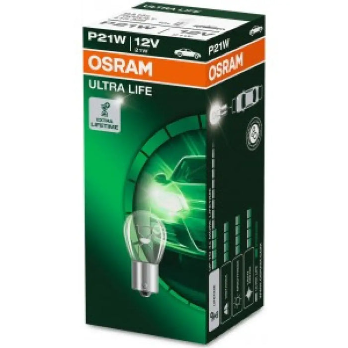 OSRAM ULTRALIFE AUX P21W 12V CARTON BOX 10 PCS