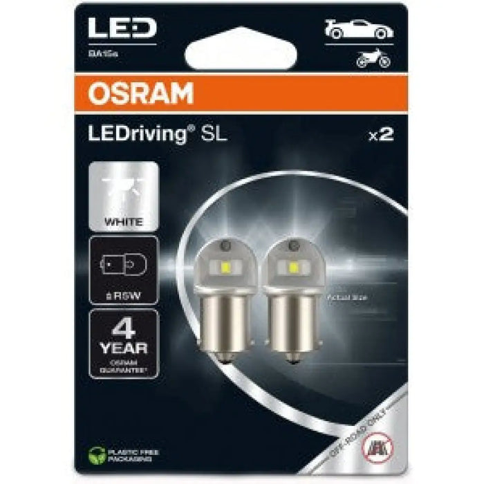OSRAM WHITE 6000K R5W LED 0,5W 12V CARTON BLISTER X2 PCS
