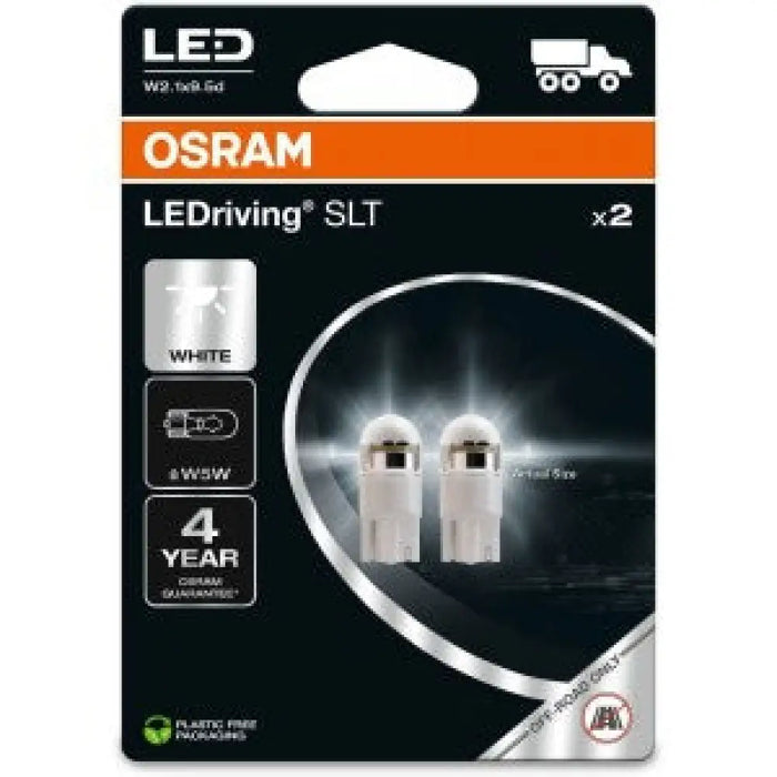 OSRAM WHITE 6000K W5W LED 1W 24V CARTON BLISTER X2 PCS