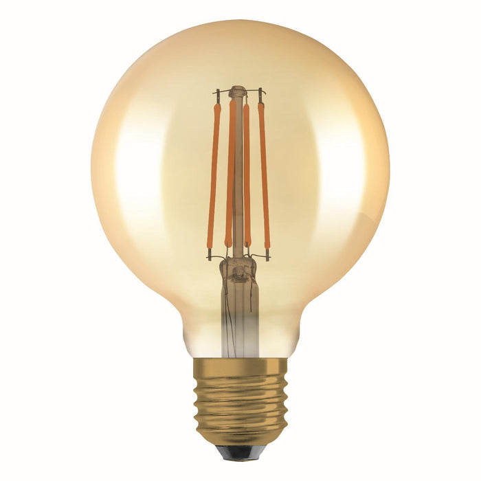 LED ЛАМПА VINTAGE GLOBE95 GOLD55 DIM E27