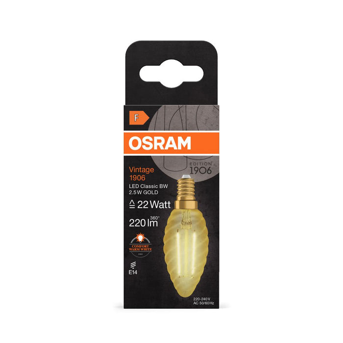 LED ЛАМПА VINTAGE ШИШАРКА GOLD22 E14