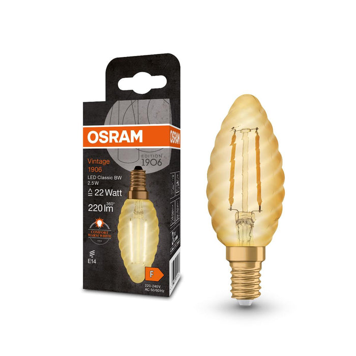 LED ЛАМПА VINTAGE ШИШАРКА GOLD22 E14