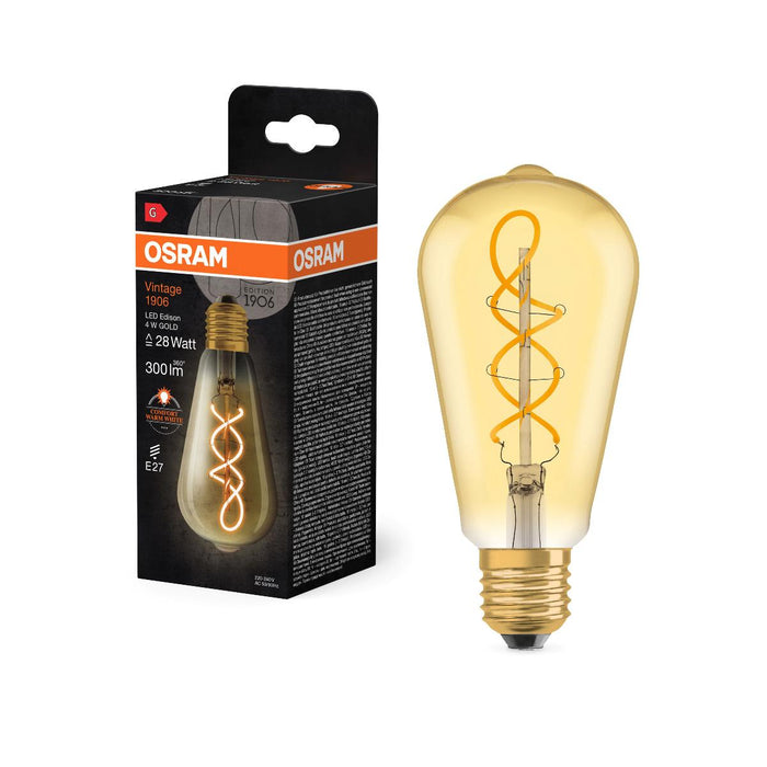 LED ЛАМПА VINTAGE EDISON GOLD28 E27