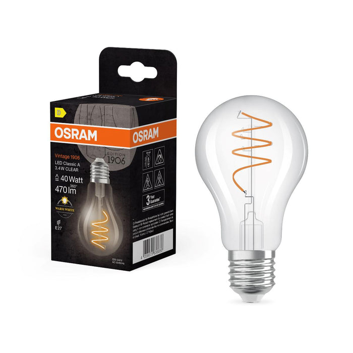 LED ЛАМПА VINTAGE CLA60 CLEAR DIM E27