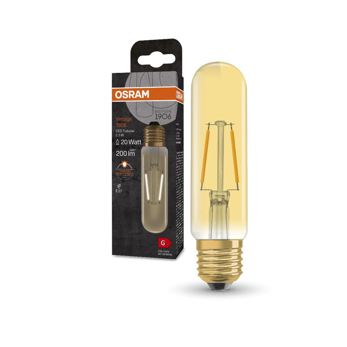 LED ЛАМПА VINTAGE TUBULAR GOLD20 E27