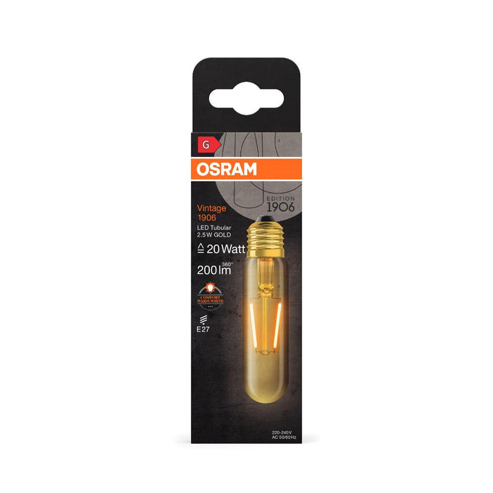 LED ЛАМПА VINTAGE TUBULAR GOLD20 E27