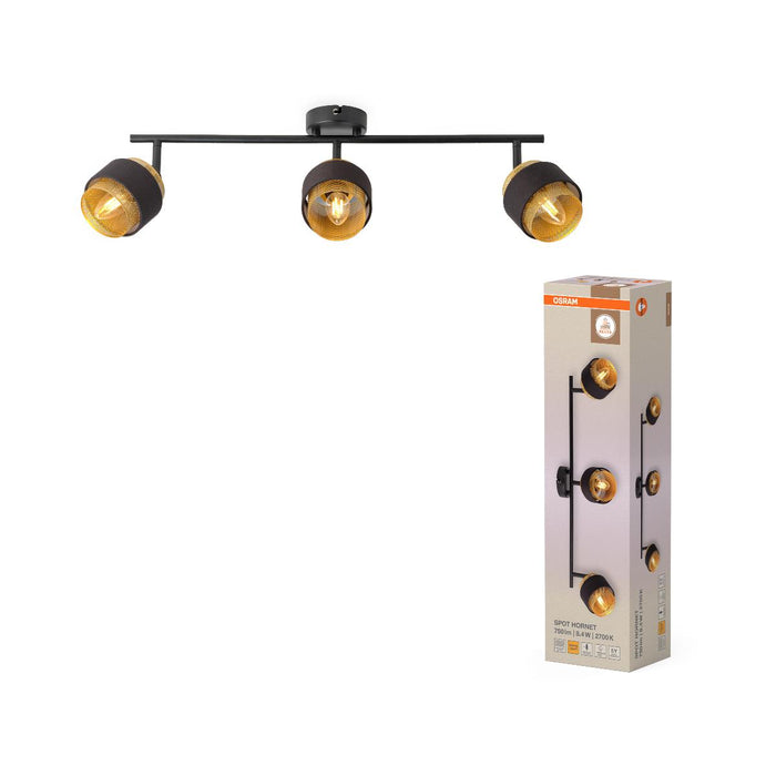СПОТ HORNET 3XE14 ВКЛЮЧЕНА ЛАМПА OSRAM