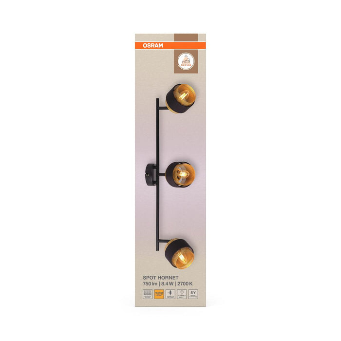 СПОТ HORNET 3XE14 ВКЛЮЧЕНА ЛАМПА OSRAM