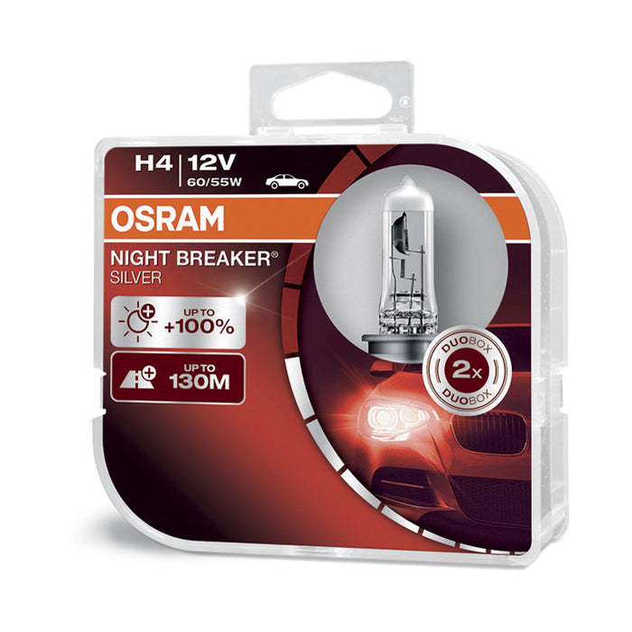 АВТО КРУШКА NIGHT BREAKER SILVER H4 60/55W 12V DUOBOX OSRAM 64193