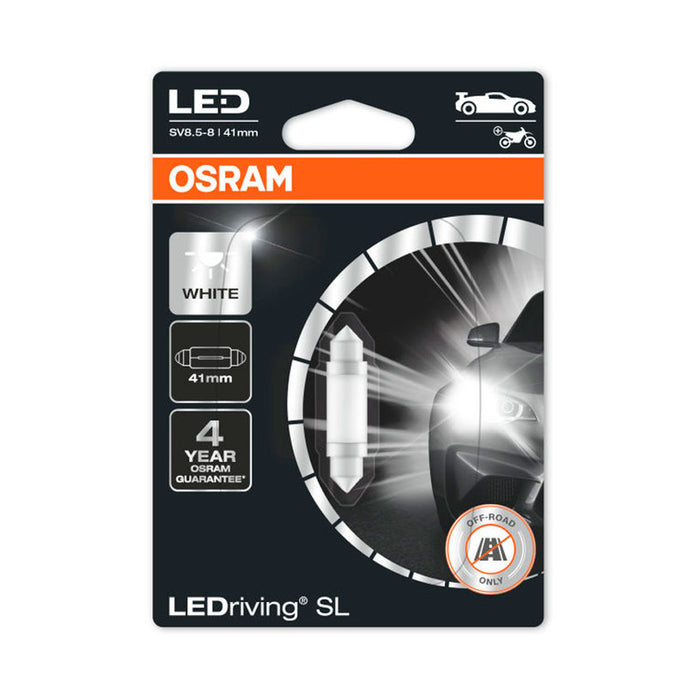 LED АВТО КРУШКА C5W 41 MM 6000K OSRAM