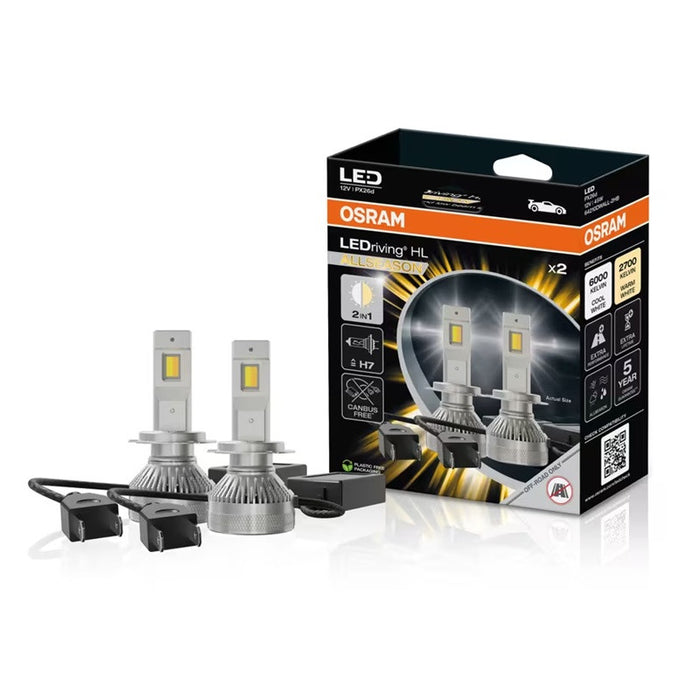 АВТОМОБИЛНИ LED ЛАМПИ 64210DWALL H7 LED 45W12V PX26D BOX OSRAM