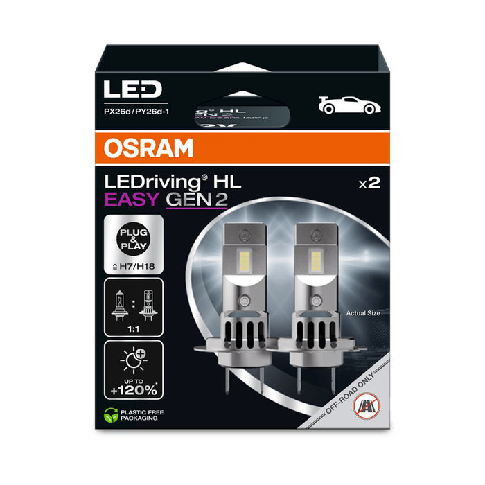 LED АВТО КРУШКИ H7/H18 OSRAM 64210DWESY