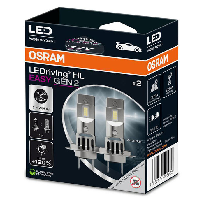 LED АВТО КРУШКИ H7/H18 OSRAM 64210DWESY
