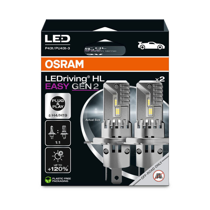 LED АВТО КРУШКИ H4/H19 OSRAM 64193DWESY
