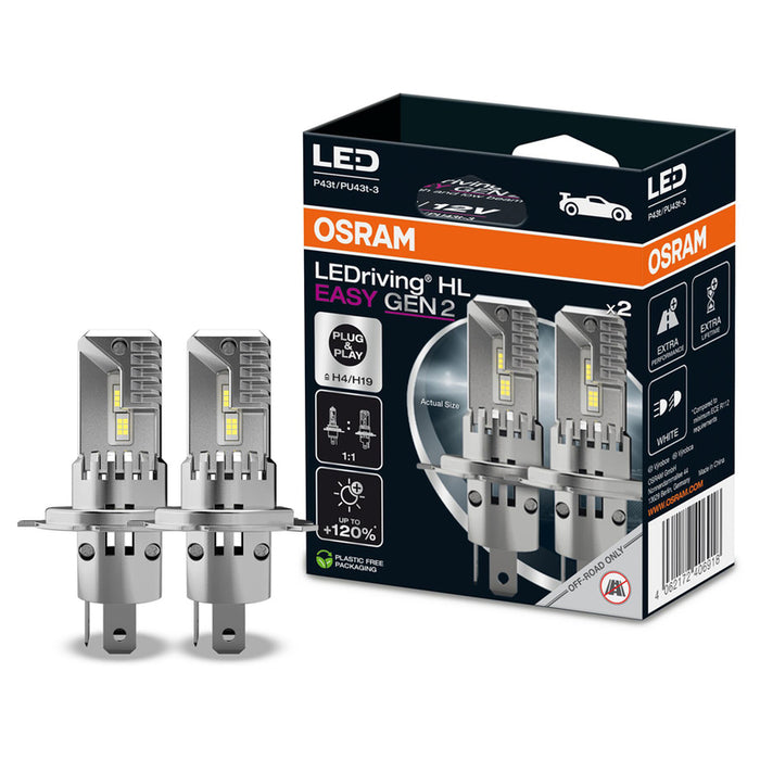 LED АВТО КРУШКИ H4/H19 OSRAM 64193DWESY