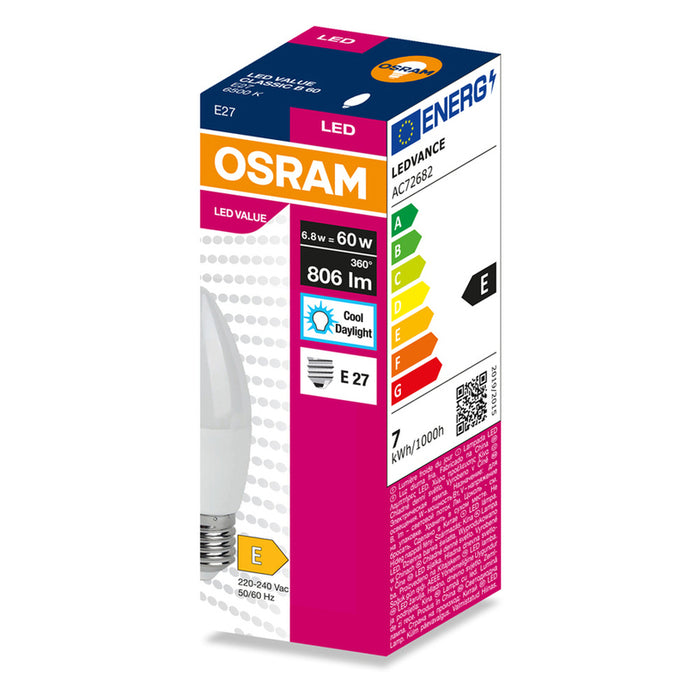 LED КРУШКА СВЕЩ Е27 6.8W 4000K OSRAM