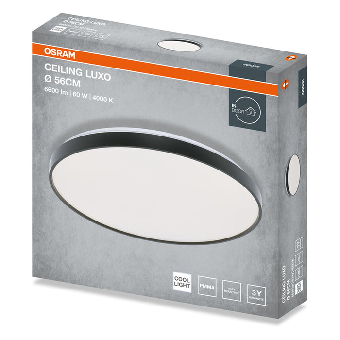 LED ПЛАФОН 60W 56CM 4000K ЧЕРЕН OSRAM LUXO
