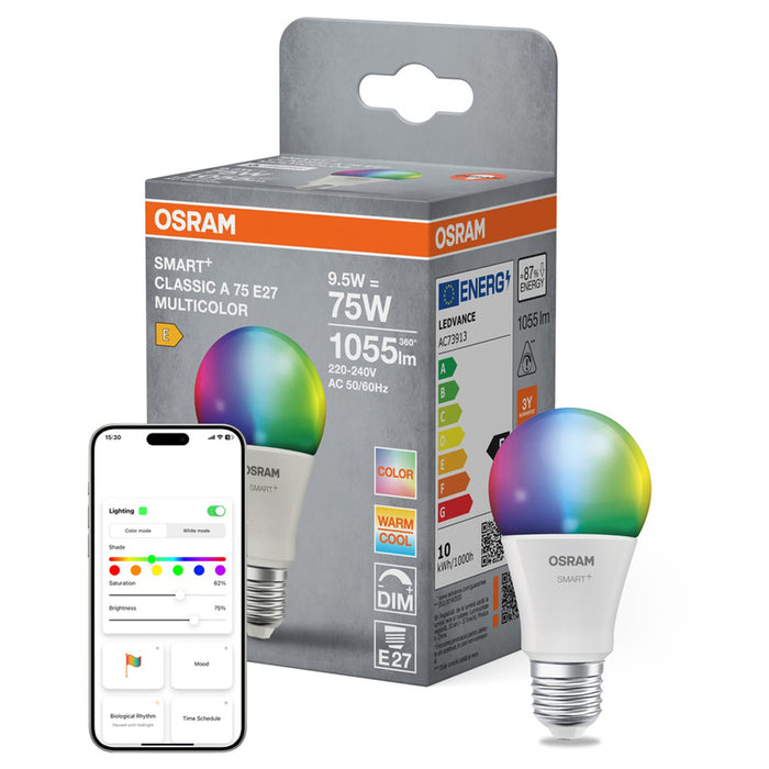 СМАРТ КРУШКА OSRAM SMART+ RGB 9.5W 1055LM