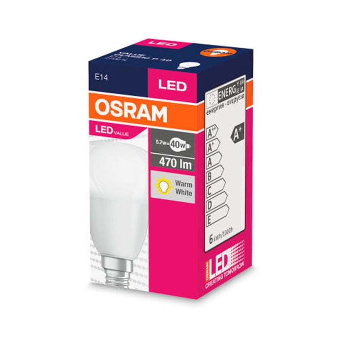 Светодиодна LED крушка OSRAM E14 5.7W 2700K 470LM ТОПЧЕ