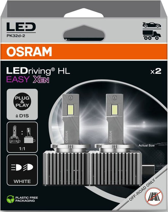 OSRAM D1S LEDriving HL EASY XEN 6500K 85V 40W HANGING FOLDING BOX X2 PCS