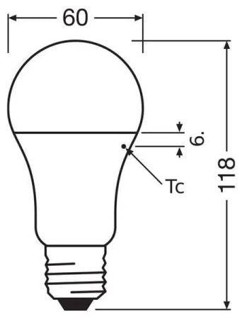 LED крушка Osram - LED Value, A120, 14W, E27, 3000K, 1893 lm