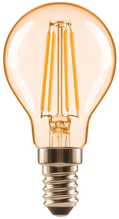 LED крушка Osram - Classic Filament Gold, E14, P33, 2400K, 380 lm