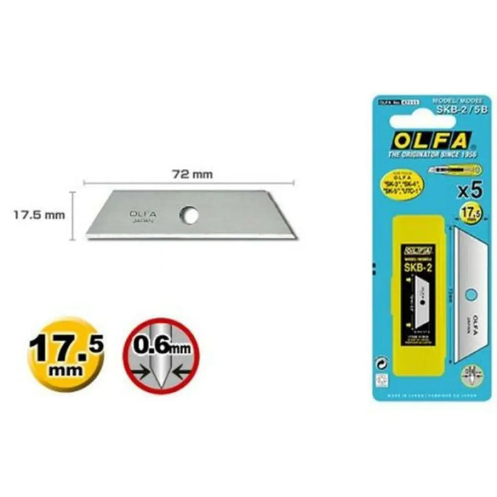 Острие на Нож Olfa 17,5 mm (5 Части) (6 броя)