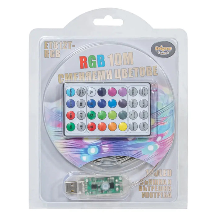 ОСВЕТЛЕНИЕ ГИРЛЯНД 1000CM 100LED ENIGMA ET812T-RGB