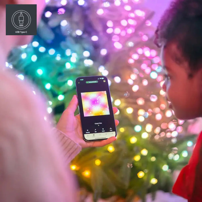 ОСВЕТЛЕНИЕ ГИРЛЯНД 600CM 200LED TWINKLY TWKC200RGB-G