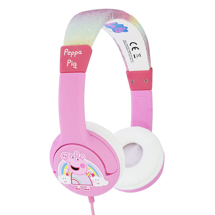 Слушалки с кабел за деца OTL Peppa Pig Glitter (розови)
