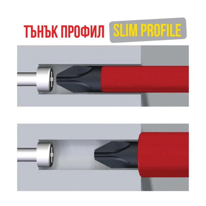 ОТВЕРТКА КРЪСТАТА COMBO PZ/ST 1X80MM TM