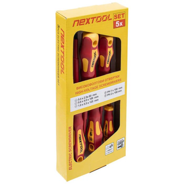 ОТВЕРТКИ ВИСОКОВОЛТОВИ КОМПЛЕКТ NEXTOOL D258-23