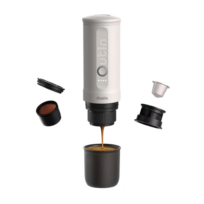 Преносима кафемашина Outin Nano 7500mAh (бяла)